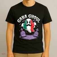 Halloween Graveyard Gaba Ghoul Ghost Funny Italian Gabagool T-Shirt thumb 3