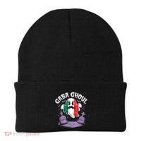 Halloween Graveyard Gaba Ghoul Ghost Funny Italian Gabagool Beanie thumb 0