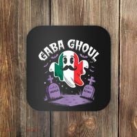 Halloween Graveyard Gaba Ghoul Ghost Funny Italian Gabagool Coaster thumb 0