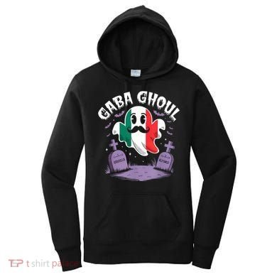 Halloween Graveyard Gaba Ghoul Ghost Funny Italian Gabagool Women's Hoodie