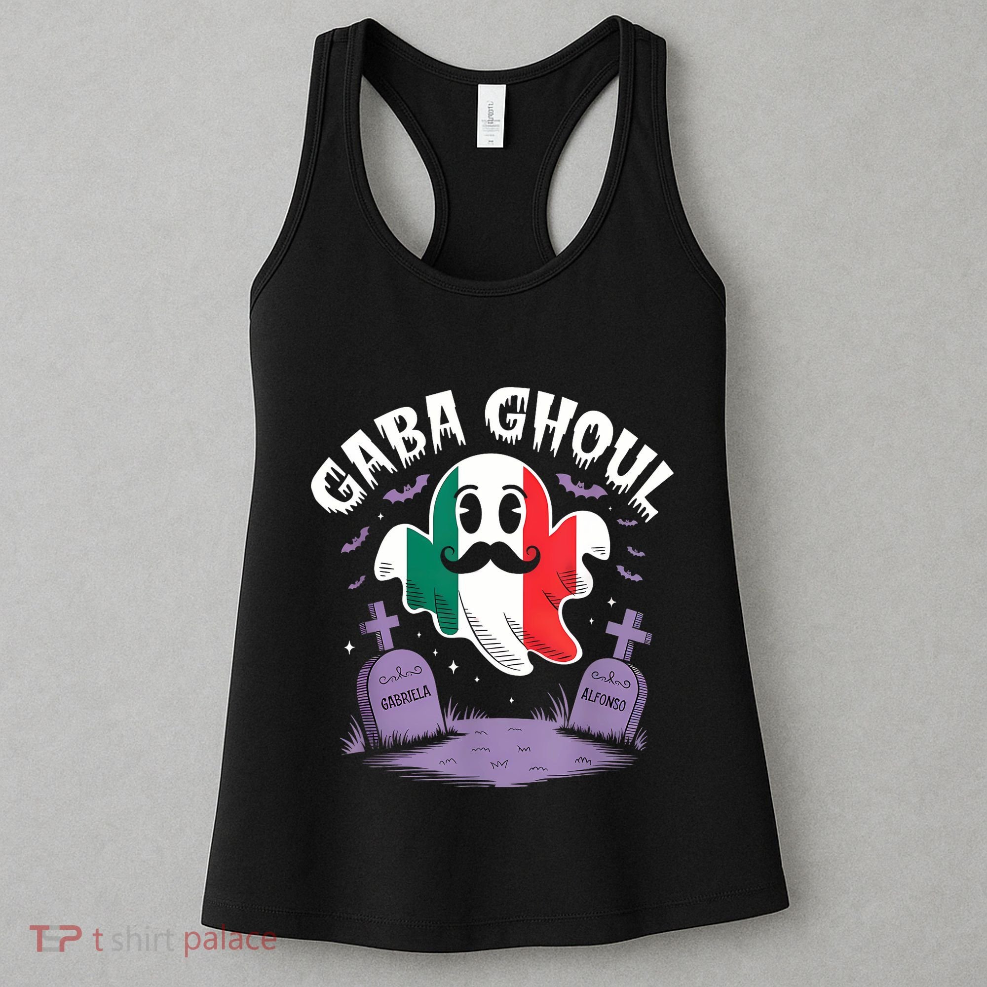 Halloween Graveyard Gaba Ghoul Ghost Funny Italian Gabagool Women's Tank Top