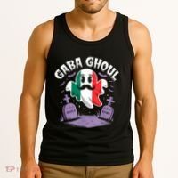 Halloween Graveyard Gaba Ghoul Ghost Funny Italian Gabagool Tank Top thumb 3