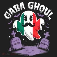 Halloween Graveyard Gaba Ghoul Ghost Funny Italian Gabagool Golf Towel thumb 3