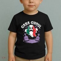 Halloween Graveyard Gaba Ghoul Ghost Funny Italian Gabagool Toddler T-Shirt thumb 2