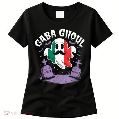 Halloween Graveyard Gaba Ghoul Ghost Funny Italian Gabagool Women's T-Shirt
