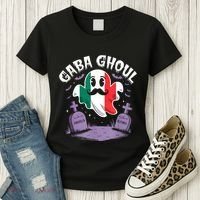 Halloween Graveyard Gaba Ghoul Ghost Funny Italian Gabagool Women's T-Shirt thumb 3