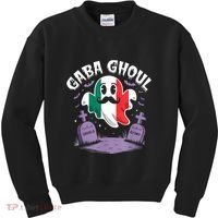 Halloween Graveyard Gaba Ghoul Ghost Funny Italian Gabagool Kids Sweatshirt thumb 0