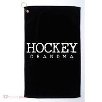 Hockey Grandma Gift Golf Towel thumb 0
