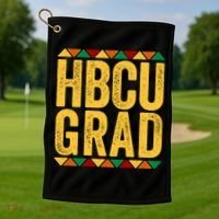 Hbcu Grad Gift Historical Black College Alumni Gift Golf Towel thumb 1