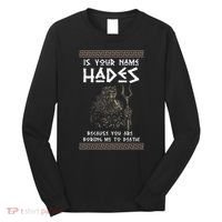 Hades Greek God And Ancient Greek Mythology History Buff Long Sleeve Shirt thumb 0