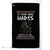 Hades Greek God And Ancient Greek Mythology History Buff Golf Towel thumb 0