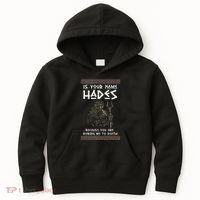 Hades Greek God And Ancient Greek Mythology History Buff Kids Hoodie thumb 0