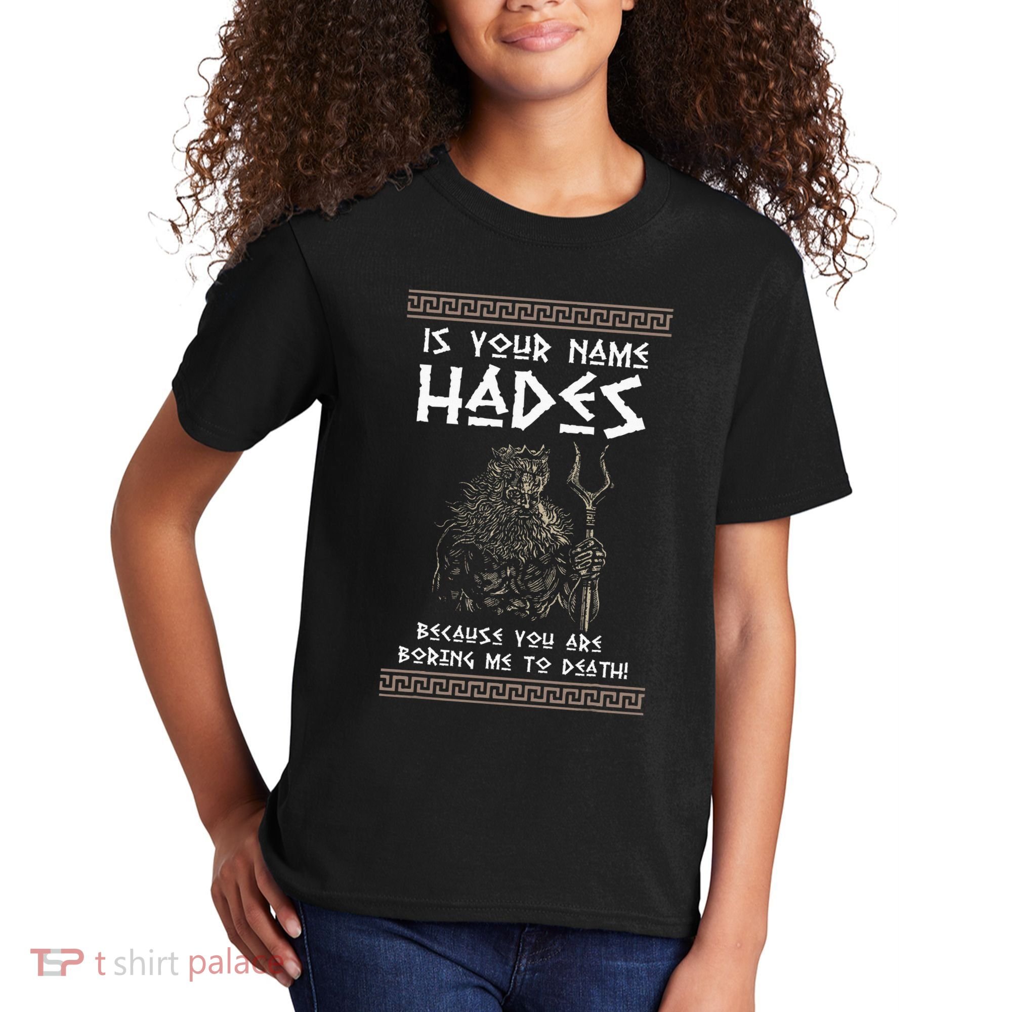 Hades Greek God And Ancient Greek Mythology History Buff Kids T-Shirt
