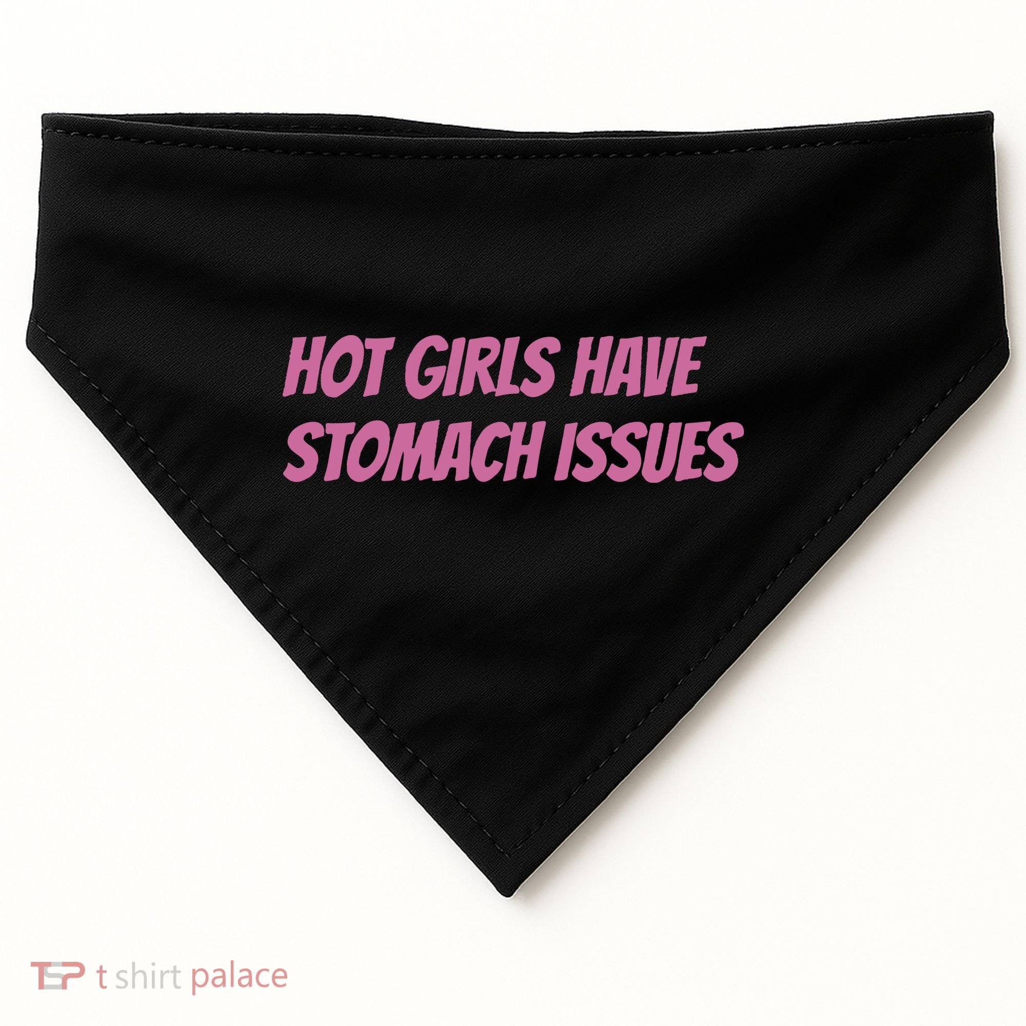 Hot Girls Have Stomach Issues USA-Made Doggie Bandana