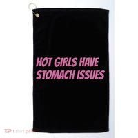 Hot Girls Have Stomach Issues Golf Towel thumb 0
