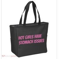 Hot Girls Have Stomach Issues Tote Bag thumb 2