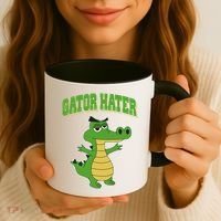 Haters Gonna Hate Gator Hater Coffee Mug thumb 3