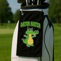 Haters Gonna Hate Gator Hater Golf Towel thumb 2