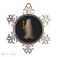 Halloween Ghost Holding Candle Spooky Ornament thumb 0