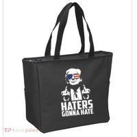 Haters Gonna Hate Donald Trump Middle Finger Funny Usa Tote Bag thumb 2