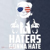 Haters Gonna Hate Donald Trump Middle Finger Funny Usa Sport-Tek Competitor United Soccer Jersey thumb 4