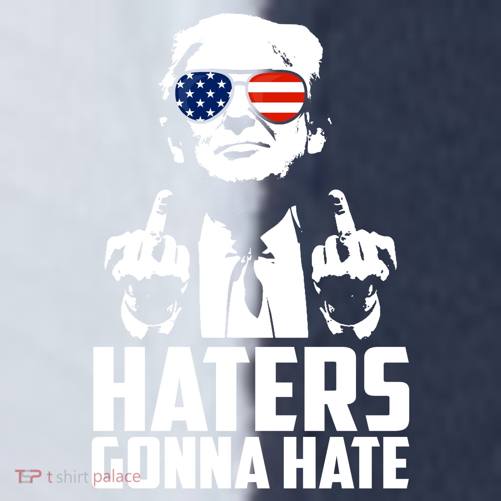 Haters Gonna Hate Donald Trump Middle Finger Funny Usa Sport-Tek Competitor United Soccer Jersey