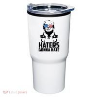 Haters Gonna Hate Donald Trump Middle Finger Funny Usa Tumbler thumb 0