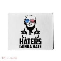 Haters Gonna Hate Donald Trump Middle Finger Funny Usa Mousepad thumb 0