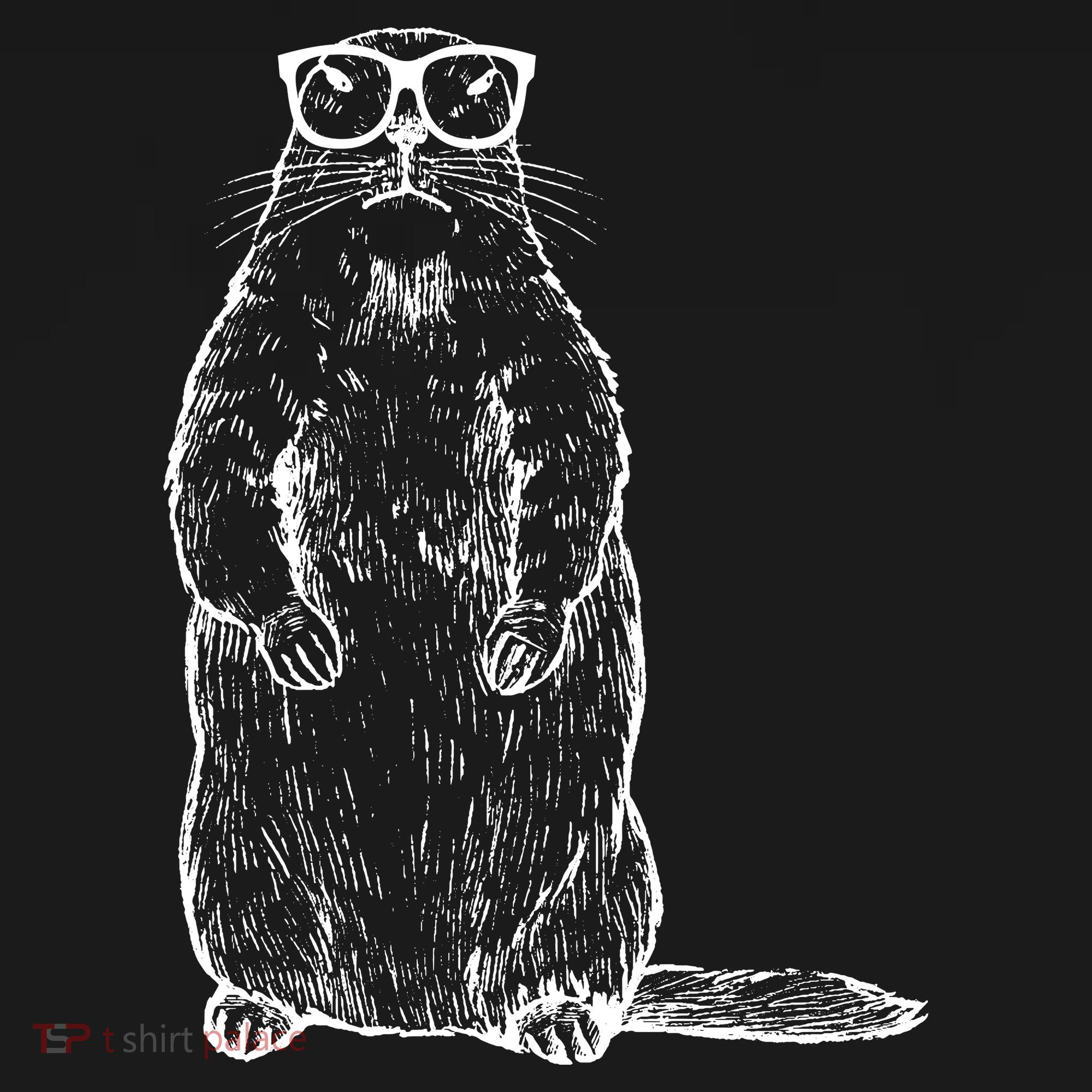 Hipster Groundhog In Nerd Glasses Tote Bag