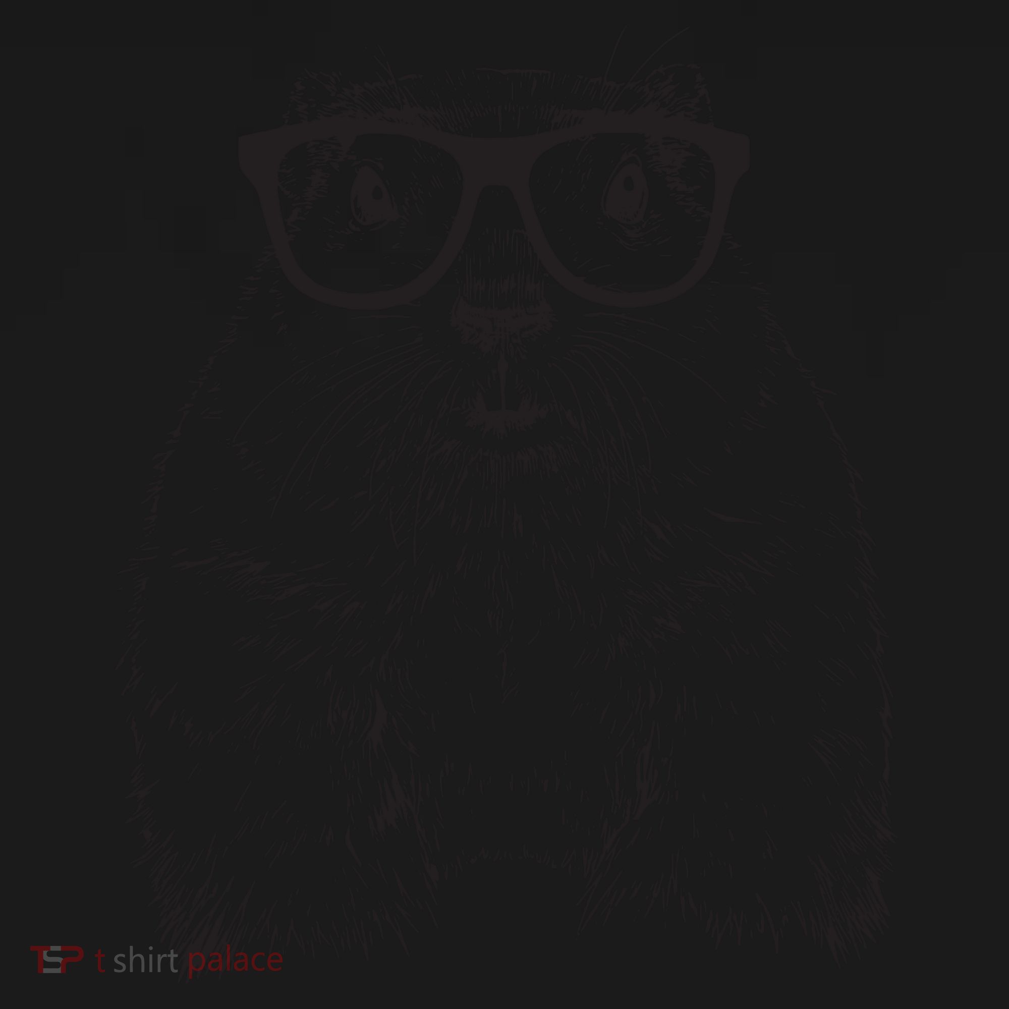 Hipster Groundhog In Nerd Glasses Animal Coaster