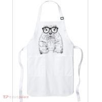 Hipster Groundhog In Nerd Glasses Animal Apron thumb 0