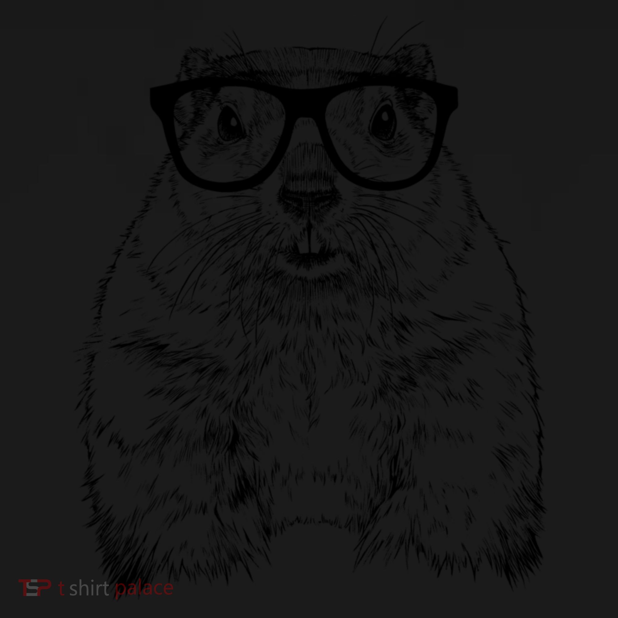 Hipster Groundhog In Nerd Glasses Animal Toddler Hoodie
