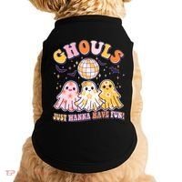 Halloween Ghouls Just Wanna Have Fun Doggie Tank thumb 0