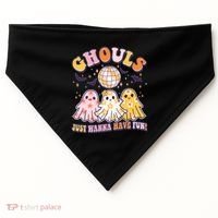 Halloween Ghouls Just Wanna Have Fun USA-Made Doggie Bandana thumb 0