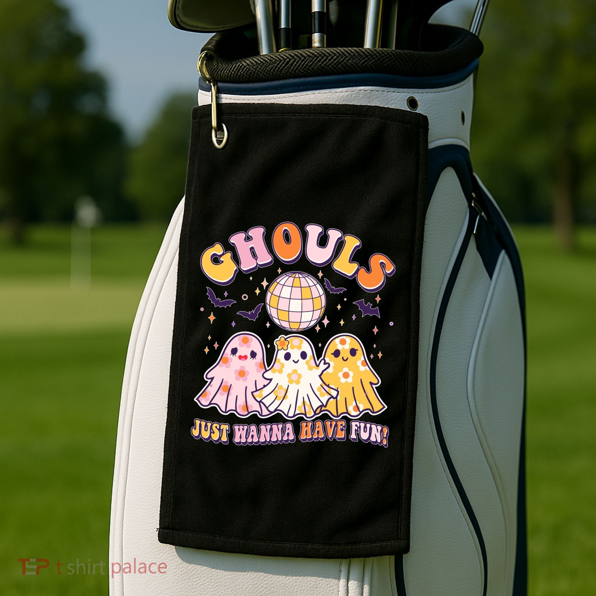 Halloween Ghouls Just Wanna Have Fun Golf Towel
