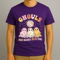 Halloween Ghouls Just Wanna Have Fun T-Shirt thumb 3
