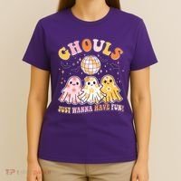 Halloween Ghouls Just Wanna Have Fun T-Shirt thumb 4