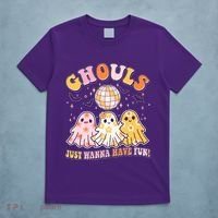 Halloween Ghouls Just Wanna Have Fun T-Shirt thumb 5