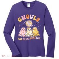Halloween Ghouls Just Wanna Have Fun Women's Long Sleeve Shirt thumb 0