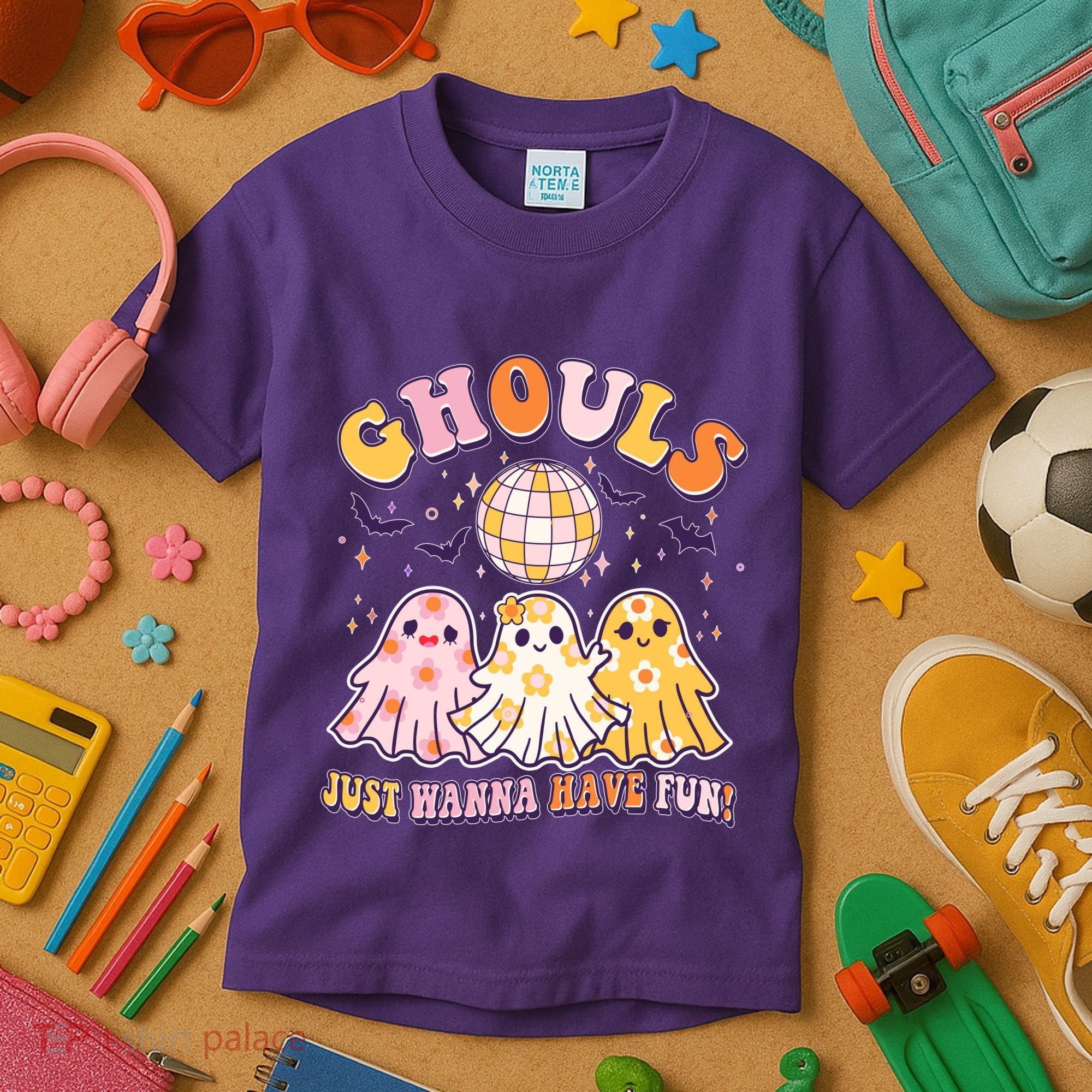 Halloween Ghouls Just Wanna Have Fun Kids T-Shirt