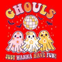 Halloween Ghouls Just Wanna Have Fun Santa Hat thumb 1
