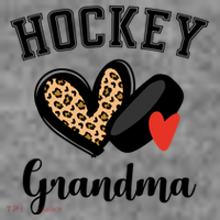 Hockey Grandma Leopard Heart Grandmother Meaningful Gift Toddler Hoodie thumb 2