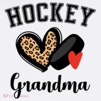 Hockey Grandma Leopard Heart Grandmother Meaningful Gift Golf Towel thumb 3