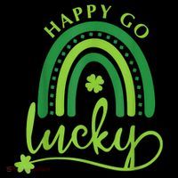 Happy Go Lucky Rainbow Shamrock St Patrick's Day Coffee Mug thumb 5