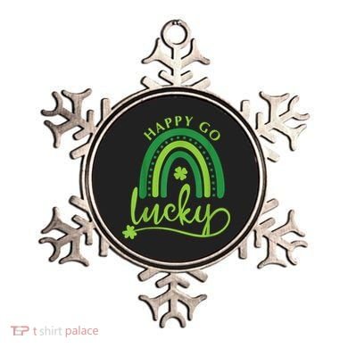 Happy Go Lucky Rainbow Shamrock St Patrick's Day Ornament