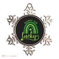 Happy Go Lucky Rainbow Shamrock St Patrick's Day Ornament thumb 0