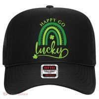 Happy Go Lucky Rainbow Shamrock St Patrick's Day Hat thumb 0