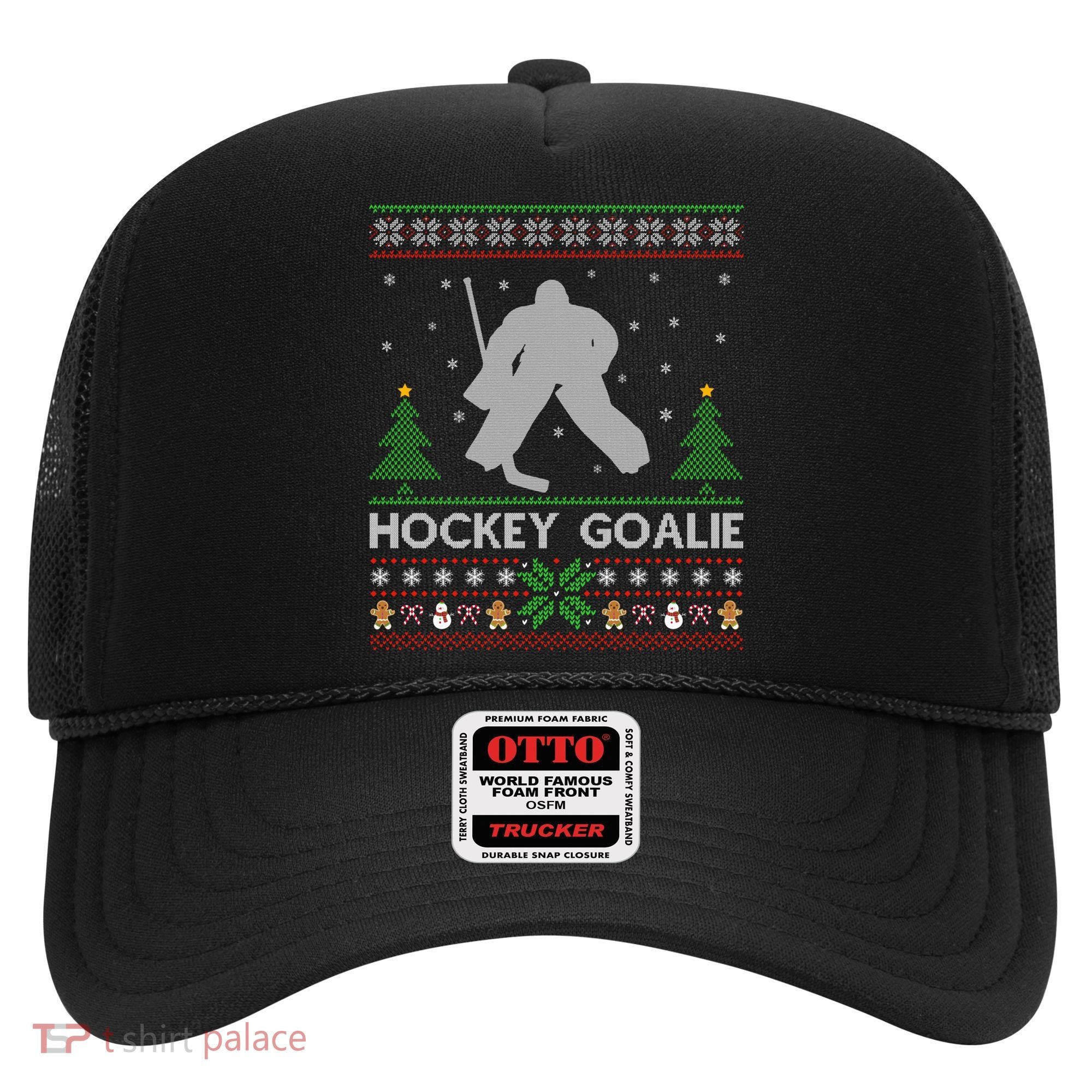 Hockey Goaltender Lover Ugly Hockey Goaltender Christmas Funny Gift Hat