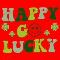 Happy Go Lucky Retro Hippie St Patrick's Day Santa Hat thumb 1