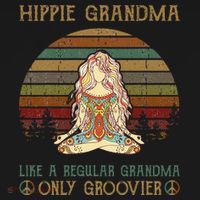 Hippie Grandma Like A Regular Grandma Vintage T-Shirt thumb 7